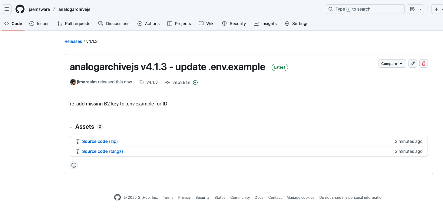 GitHub Release Page